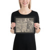 David and Bathsheba - Georg Pencz - Photo Paper Framed Poster Museum quality 7743944