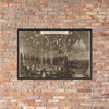 Celebration for the Elector Johann Georg II, Leipzig, July 8, 1667: Fireworks Display by Night - ca. 1667 - Matte Paper Framed Poster Museum quality 7743405