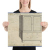 Clothes Press, from Chippendale Drawings, Vol. II - Thomas Chippendale - 1753 - Paper Poster Museum quality 7724733