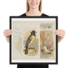 Stitch Bird, from the Song Birds of the World series (N42) for Allen & Ginter Cigarettes - Allen & Ginter - 1890 - Matte Paper Framed Poster Museum quality 7725324