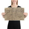 Design for a Lunette - Anonymous, Italian, 16th century - 16th century - Photo Paper Poster Museum quality 7743047