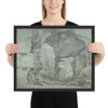 View of the Colosseum - Joseph Marie Vien - ca. 1744–50 - Photo Paper Framed Poster Museum quality 7739173