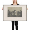 Ruins of a Castle - Karl Blechen - ca. 1827 - Photo Paper Framed Poster Museum quality 7747788