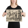 Six Boys - Wenceslaus Hollar - 17th century (?) - Paper Poster Museum quality 7739013