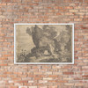 Rocky Landscape with St. Jerome - Aegidius Sadeler II - Matte Paper Framed Poster Museum quality 7723434