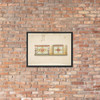 Design for a Decorative Wall Panel with Profile Portraits, and a Study for a Column - Anonymous, French, 19th century - 19th century - Matte Paper Framed Poster Museum quality 7740502