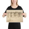 Old Putney Bridge - James McNeill Whistler - 1879 - Paper Poster Museum quality 7742135
