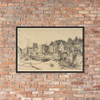 The "Adam and Eve," Old Chelsea - James McNeill Whistler - 1878 - Matte Paper Framed Poster Museum quality 7742112