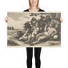 Two young satyrs and a boy - Wenceslaus Hollar - 1647 - Paper Poster Museum quality 7742001