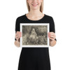 The Flight into Egypt: Crossing a Brook - Rembrandt (Rembrandt van Rijn) - 1654 - Matte Paper Framed Poster Museum quality 7747250