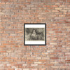 The Flight into Egypt: Crossing a Brook - Rembrandt (Rembrandt van Rijn) - 1654 - Matte Paper Framed Poster Museum quality 7747250