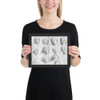 The Expressions - Henri Testelin - 1696 - Matte Paper Framed Poster Museum quality 7739476