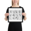 The Expressions - Henri Testelin - 1696 - Matte Paper Framed Poster Museum quality 7739476
