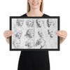 The Expressions - Henri Testelin - 1696 - Matte Paper Framed Poster Museum quality 7739476