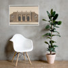 Architectural Design for a Rusticated Entrance - Degana - 1760 - Matte Paper Framed Poster Museum quality 7743833