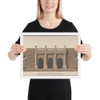 Architectural Design for a Rusticated Entrance - Degana - 1760 - Matte Paper Framed Poster Museum quality 7743833