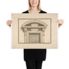 Drawing for a Door Frame - Lorenzo Sarti - 18th century - Photo Paper Poster Museum quality 7739811