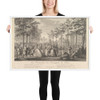 La Promenade des Remparts de Paris - Pierre François Courtois - 1760 - Photo Paper Framed Poster Museum quality 7748162