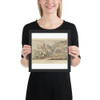 The Sot (The English Dance of Death, plate 12) - Thomas Rowlandson - July 1814 - Matte Paper Framed Poster Museum quality 7725376