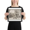 Earth - Abraham Bosse - ca. 1648 - Matte Paper Framed Poster Museum quality 7724797