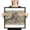 Pieta - Hieronymus (Jerome) Wierix - Matte Paper Framed Poster Museum quality 7741995