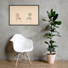 Design for Chairs, Louis Quinze Style - Robert William Hume - 1835–1900 - Photo Paper Framed Poster Museum quality 7724237
