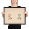 Design for Chairs, Louis Quinze Style - Robert William Hume - 1835–1900 - Photo Paper Framed Poster Museum quality 7724237
