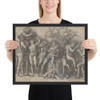 Bacchanal with Wine Vat - Andrea Mantegna - Photo Paper Framed Poster Museum quality 7742345