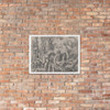 The Climbers - Agostino Veneziano (Agostino dei Musi) - dated 1524 - Matte Paper Framed Poster Museum quality 7744987