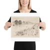 Sketching, No. 1 - James McNeill Whistler - 1861 - Photo Paper Poster Museum quality 7741768