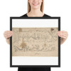 Two Designs for Floral Panels of Ornament - Anonymous, Italian, Piedmontese, 18th century - 1680–1780 - Photo Paper Framed Poster Museum quality 7745629