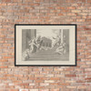 Martha leading Mary Magdalene up a flight of stairs to Christ who is seated at right at the entrance to a temple - Anonymous, Italian, 16th to early 17th century - ca. 1530–60 - Photo Paper Framed Poster Museum quality 7745000