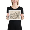 The Great Triumphal Car, eight sheet - Albrecht Dürer - n.d. - Photo Paper Framed Poster Museum quality 7725293