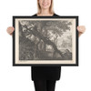 A Forest with a Rabbit Hunt - Aegidius Sadeler II - n.d. - Matte Paper Framed Poster Museum quality 7724862