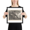 A Forest with a Rabbit Hunt - Aegidius Sadeler II - n.d. - Matte Paper Framed Poster Museum quality 7724862