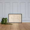 Measured Drawing of a Horse Facing Left (recto) - Andrea del Verrocchio - ca. 1480–88 - Matte Paper Framed Poster Museum quality 7744341