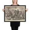 The Surgeon at Work at the Rear During an Engagement (Harper's Weekly, Vol. VII) - Winslow Homer - July 12, 1862 - Photo Paper Framed Poster Museum quality 7747323