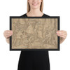 Battle Scene - Anonymous, Italian, 16th century - 16th century - Matte Paper Framed Poster Museum quality 7742792
