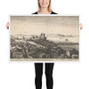 The lower inner part of Tangier - Wenceslaus Hollar - 1673 - Photo Paper Framed Poster Museum quality 7738827