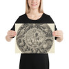 'Aer' in a Decorative Border with Birds, from a Series of Circular Designs with the Four Elements - Crispijn de Passe the Elder - 1590–1612 - Photo Paper Poster Museum quality 7725278