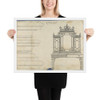 China Case, from Chippendale Drawings, Vol. II - Thomas Chippendale - 1754 - Photo Paper Framed Poster Museum quality 7724732