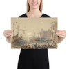 Seascape (recto); Indecipherable sketch (verso) - Hercules Brabazon Brabazon - 1840–1906 - Photo Paper Poster Museum quality 7744571