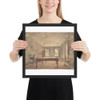 Interior of the billiard room at Lupton House, Devonshire, designed by George Wrightwick for Sir J.B.Y. Buller - Reid Turner - 1838 - Matte Paper Framed Poster Museum quality 7705383