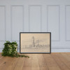 The Lighthouse of Travemünde Seen from the South - Martinus Rørbye - 1834 - Matte Paper Framed Poster Museum quality 7746996