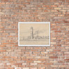 The Lighthouse of Travemünde Seen from the South - Martinus Rørbye - 1834 - Matte Paper Framed Poster Museum quality 7746996