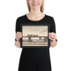 Strasbourg: The Kehl Bridge - Wenceslaus Hollar - 1665 - Photo Paper Framed Poster Museum quality 7740059