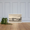 Strasbourg: The Kehl Bridge - Wenceslaus Hollar - 1665 - Photo Paper Framed Poster Museum quality 7740059