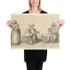 Six Men and Women Beggars - Wenceslaus Hollar - 1630 - Photo Paper Poster Museum quality 7739971