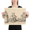 Six Men and Women Beggars - Wenceslaus Hollar - 1630 - Photo Paper Poster Museum quality 7739971