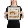 Dromedary, from Quadrupeds series (N41) for Allen & Ginter Cigarettes - Allen & Ginter - 1890 - Matte Paper Framed Poster Museum quality 7748562